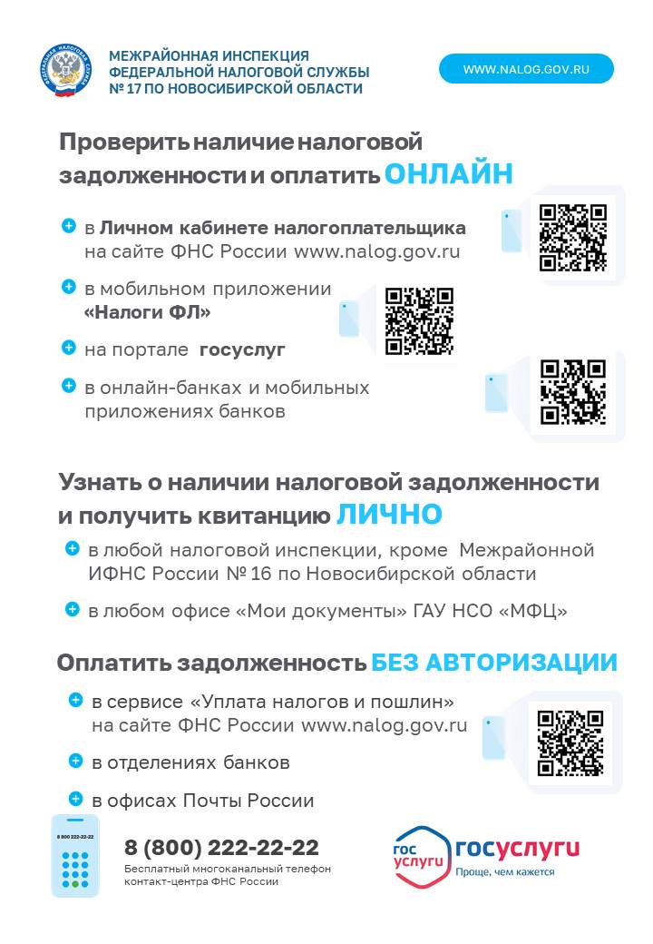 Как узнать о наличии налоговой задолженности и погасить ее?